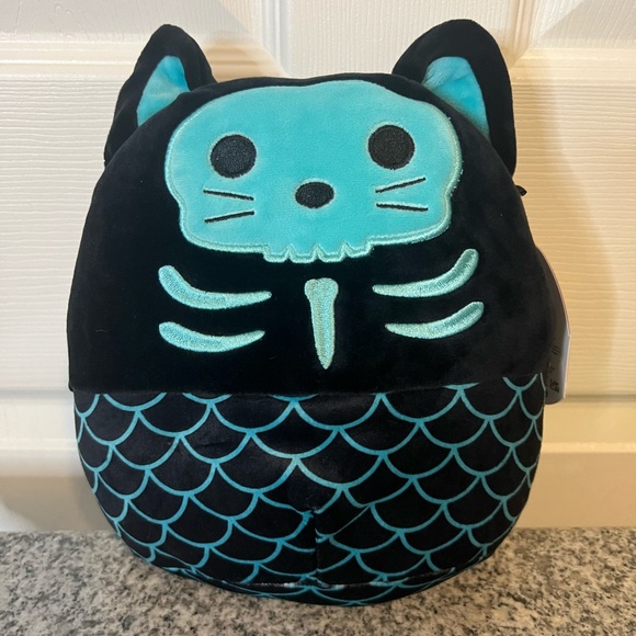 Squishmallows Other - NWT 8” Sheikla the Cat Mermaid Skeleton Squishmallow HTF —Halloween Edition